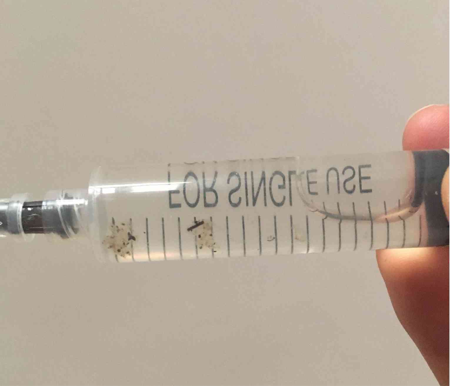 Contaminated Spore Syringe